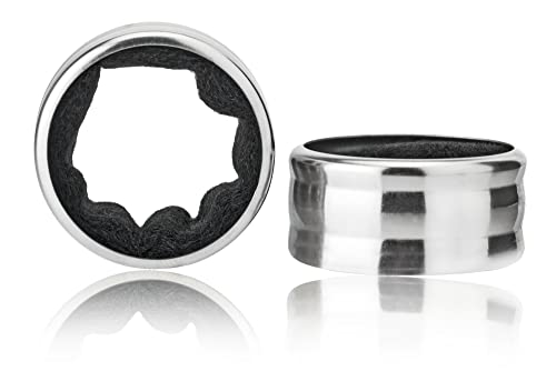 Qpractiko Q015 Anillos Antigoteo Juego de 2 unid, Acero Inoxidable, Plata