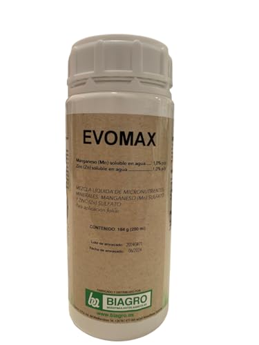 EVOMAX 200 ml - Corrector de carencias de Zinc y manganeso