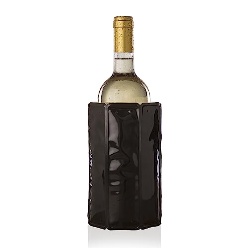 Vacuvin Enfriador Activo de Vino, Color Negro, 1 Pack