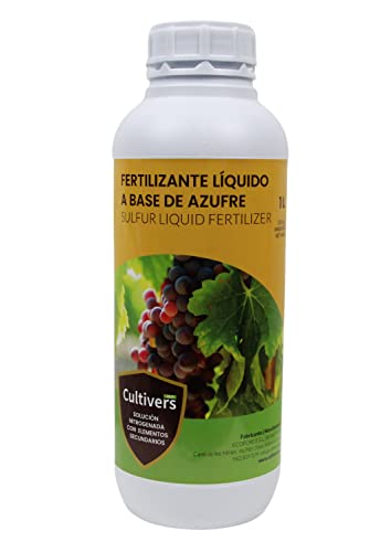 Cultivers Azufre Sistémico 1 litro para Plantas y Árboles, Mayor Eficacia en preventivo y...