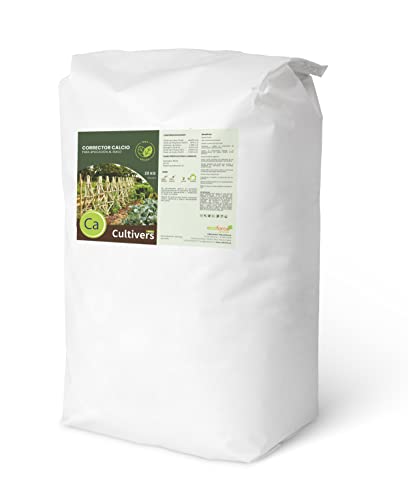 CULTIVERS Corrector de Calcio 20 kg Vegetal Ecológico para aplicación al Suelo. Calcio para...