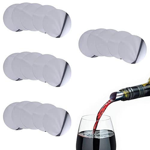 20 PCS Reutilizable Pourer Wine Pourer Slice, Boquillas antigoteo Accesorios,Láminas antigoteo Vino...