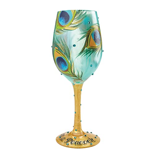 Lolita, Copa de vino con dibujos de pavos reales, Enesco