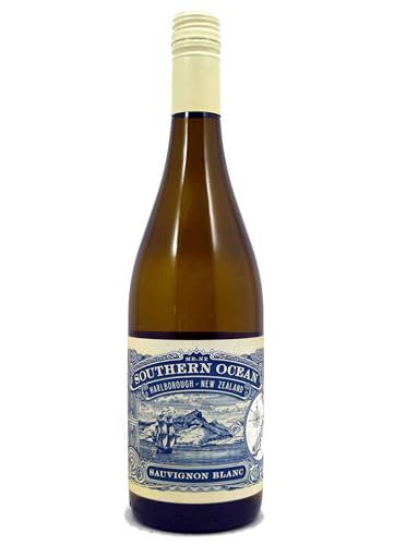 Southern Ocean Blanco Sauvignon Blanc New Zealand, Paquete de 6 x 750 ml - Total: 4500 ml