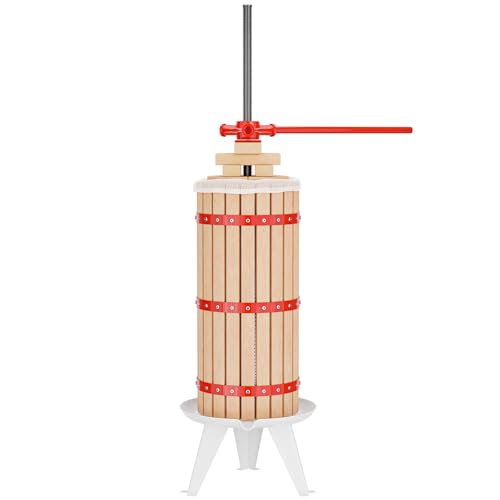 WilTec Prensa de Frutas 30 litros con paño de prensado, Prensa para Mosto, Prensa de Vino, Prensa...