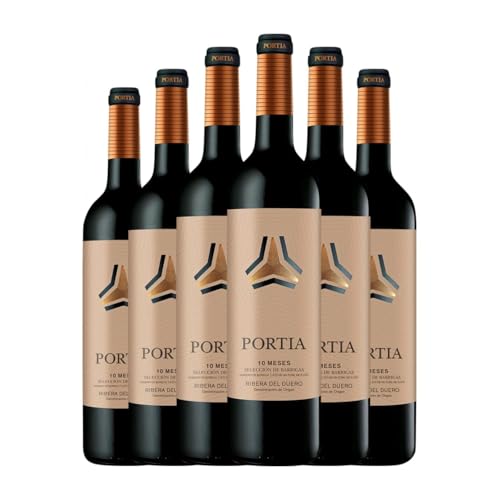 Portia Selección de Barricas 10 Meses Ribera del Duero Roble 75 cl Vino tinto (Caja de 6 Botellas...