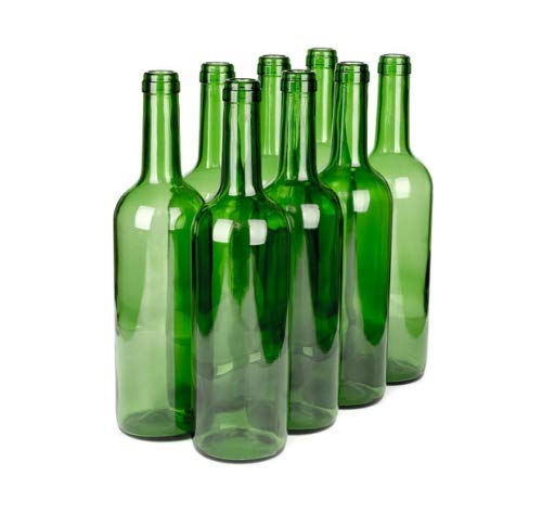 Beste Angebote 8 botellas de vino, 750 ml, botella vacía, licor, vino verde