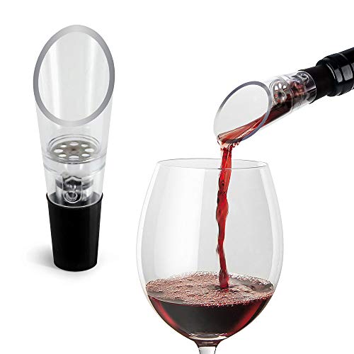 TenTen Labs Aireador de Vino Decantador de Vino (pack de 2) – Pitorro Vertedor de Vino Oxigenador...