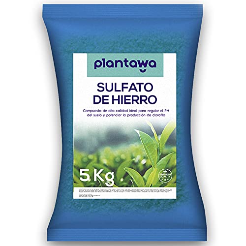 PLANTAWA Sulfato de Hierro 5Kg, Fertilizante Ecológico Quelato de Hierro, Nutriente para Plantas,...