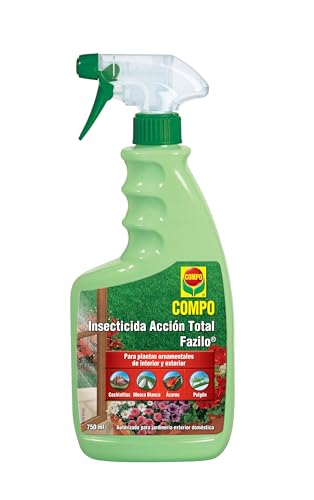 COMPO Fazilo Insecticida Acción Total, Para plantas ornamentales de interior y exterior, Envase...