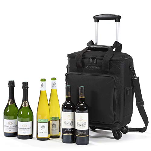 Lazenne Bolsas de Vino para Viajes - para 6 Botellas/Porta Vinos - Maletas para Profesionales y...