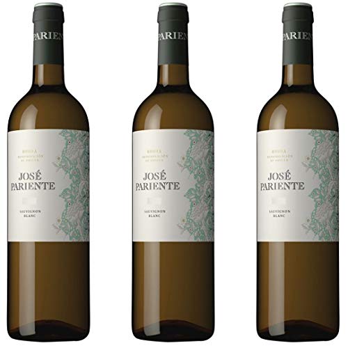 Jose Pariente Vino Blanco Sauvignon Blanc - 3 botellas x 750ml - total: 2250 ml