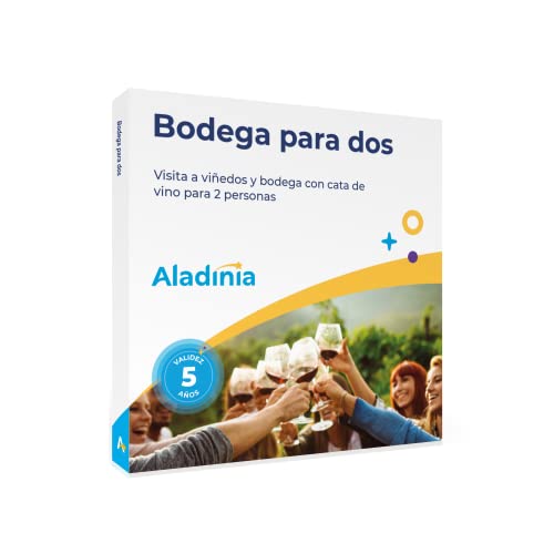 ALADINIA Bodega para Dos. Pack de experiencias Originales para Regalar. Cofre Regalo de Visita a...