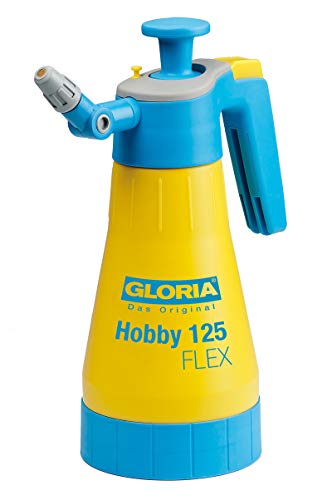 GLORIA Hobby 125 FLEX - Pulverizador a presión, para jardín, manual, 1,25 l de capacidad, con...