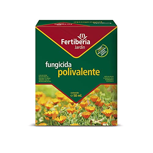 FERTIBERIA JARDÍN FUNGICIDA POLIVALENTE 50 ml. Amplio Rango de acción, con Efecto preventivo y...