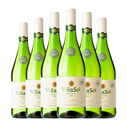 Torres Viña Sol Parellada Penedès 75 cl Vino blanco (Caja de 6 Botellas de 75 cl)