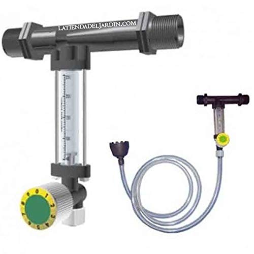 Suministros Infantes INYECTOR Venturi Fertilizante 25Ø 5mm con Llave dosificadora de precisión....