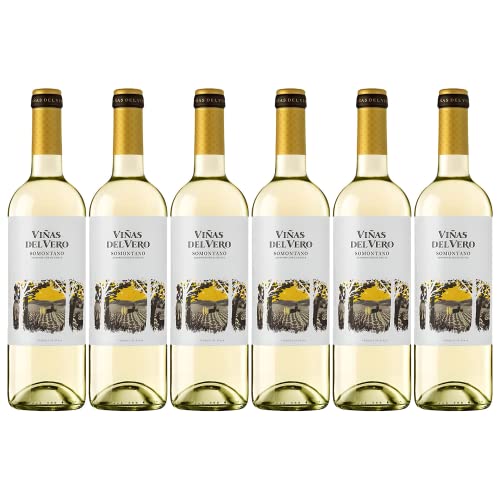 Viñas Del Vero Blanco Selección de Varietales - Vino D.O. Somontano - 6 botellas de 750 ml -...