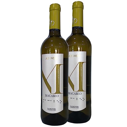 Vino Blanco Macabeo D.O.P. La Mancha 75cl | Vinos Bodegas Altovela | 2 Botellas