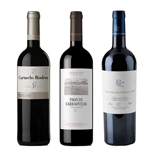 Pack Vinos Ribera del Duero - Envio 24h - Vinos Regalo - C. Rodero 9m, P. Carraovejas, P.Capellanes...