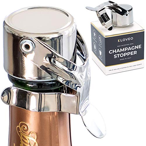 Tapón de Champán Kloveo - Tapónes de botella de champán WAF de grado profesional - Ideal para...