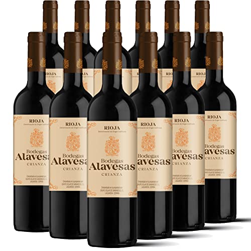 Bodegas Alavesas – Vino Tinto Crianza 2020 Denominación de Origen Calificada Rioja, Variedad...