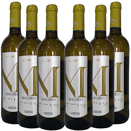 Vino Blanco Macabeo D.O.P. La Mancha 75cl | Vinos Bodegas Altovela | 6 Botellas