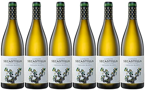 LA MIRANDA SECASTILLA Garnacha Blanca - Vino Blanco D.O. Somontano - 6 Botellas de 750 ml - Total:...