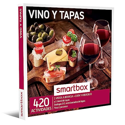 Smartbox - Caja Regalo Vino y Tapas - Idea de Regalo Vino - Visita a Bodega con cata y obsequio o...